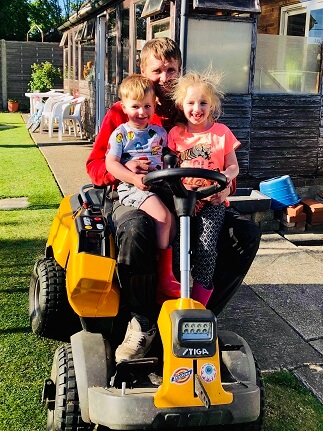 Mark's Gardening Services Dorking with family